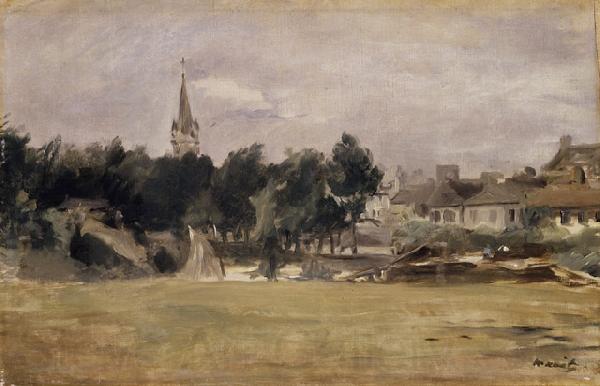 Edouard Manet Landscape with a Village Church Germany oil painting art